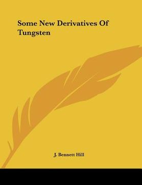 portada some new derivatives of tungsten (in English)