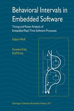 portada behavioral intervals in embedded software: timing and power analysis of embedded real-time software processes