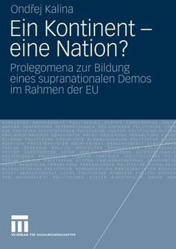 portada Ein Kontinent - eine Nation?: Prolegomena zur Bildung eines supranationalen Demos im Rahmen der EU (German Edition)