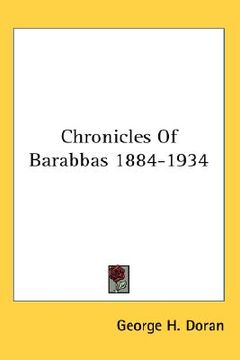 portada chronicles of barabbas 1884-1934 (in English)