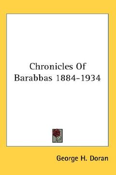 portada chronicles of barabbas 1884-1934 (en Inglés)
