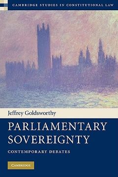 portada Parliamentary Sovereignty Paperback (Cambridge Studies in Constitutional Law) (in English)