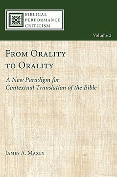 portada from orality to orality: a new paradigm for contextual translation of the bible (en Inglés)