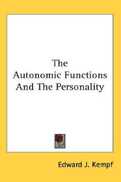 portada the autonomic functions and the personality (en Inglés)