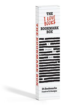 portada I Love Books Bookmark Box: 24 Bookmarks - 2 Each of 12 Designs (en Inglés)