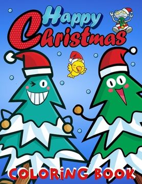 portada Happy Christmas Coloring Book For Kids (in English)