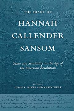 portada The Diary of Hannah Callender Sansom (en Inglés)