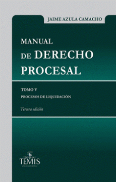 portada Manual de Derecho Procesal Tomo v