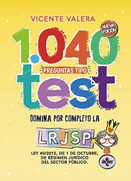 portada 1040 Preguntas Tipo Test Lrjsp (in Spanish)