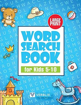 portada Word Search Book for Kids 5-10: Large Print Activity Book With Word Search Puzzles for Children and Beginners (en Inglés)