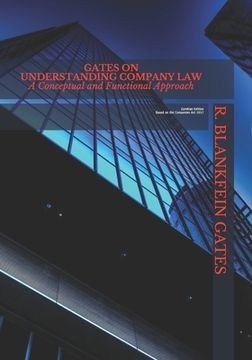 portada Gates on Understanding Company Law: A conceptual and Functional Approach (in English)