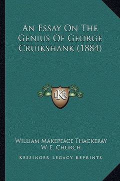 portada an essay on the genius of george cruikshank (1884) (in English)