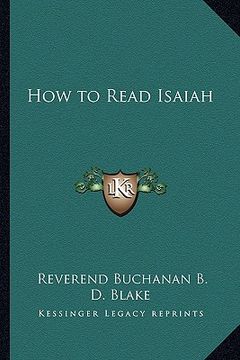 portada how to read isaiah (in English)