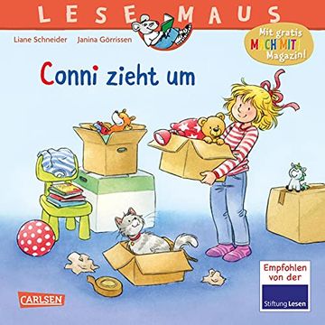portada Lesemaus 66: Conni Zieht um: Bilderbuchgeschichte für Kinder ab 3 (en Alemán)