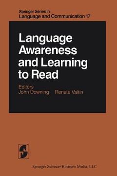 portada Language Awareness and Learning to Read (in English)