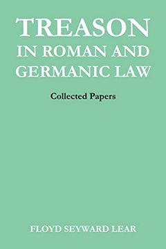 portada Treason in Roman and Germanic Law: Collected Papers 