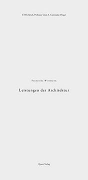 portada Leistungen Der Architektur: The Performance of Architecture (en Alemán)