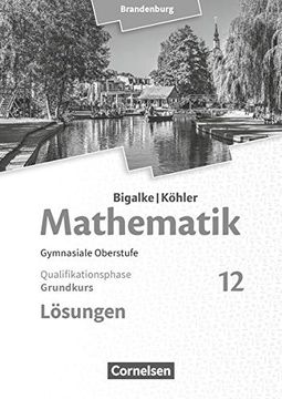 portada Bigalke/Köhler: Mathematik - 12. Schuljahr - Grundkurs - Brandenburg - Lösungen zum Schülerbuch (en Alemán)