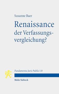 portada Renaissance Der Verfassungsvergleichung?: Mit Kommentaren Von Armel Le Divellec Und James Fowkes (en Alemán)