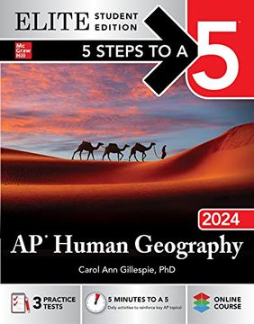 portada 5 Steps to a 5: AP Human Geography 2024 Elite Student Edition (en Inglés)