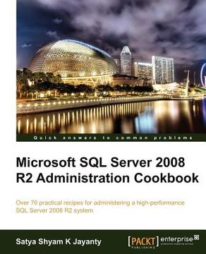 portada microsoft sql server 2008 r2 administration cookbook