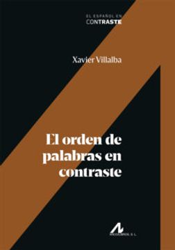 portada El Orden de las Palabras en Contraste (in Spanish)