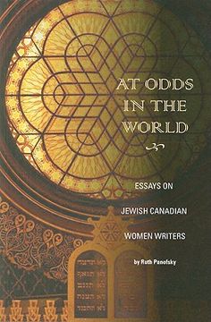 portada at odds in the world: essays on jewish canadian women writers (en Inglés)