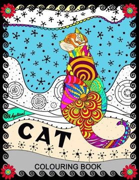 portada Mystical Cat Colouring book: Coloring Pages for Adults Great Cat and Kitten Design