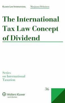 portada the international tax law concept of dividend