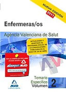 portada Enfermeras/Os (Ats/Due) De La Agencia Valenciana De Salud. Temario Parte Específica. Volumen Ii