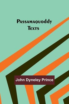 portada Passamaquoddy Texts (in English)