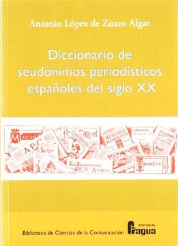 portada Dicc. de seudonimos periodisticos españoles del siglo XX