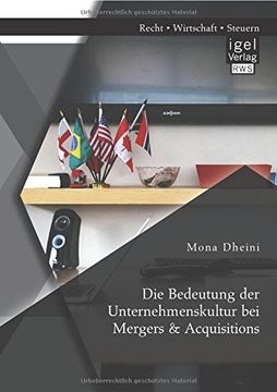 portada Die Bedeutung der Unternehmenskultur bei Mergers & Acquisitions (German Edition)