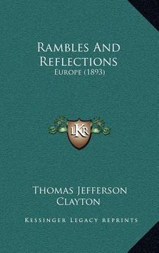 portada rambles and reflections: europe (1893)