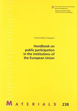 portada Handbook on Public Participation in the Institutions of the European Union (en Inglés)