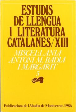 portada Miscel·Lània Antoni m. Badia i Margarit, 5 (in Catalá)