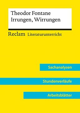 portada Theodor Fontane: Irrungen, Wirrungen (Lehrerband): Reclam Literaturunterricht: Sachanalysen, Stundenverläufe, Arbeitsblätter (en Alemán)