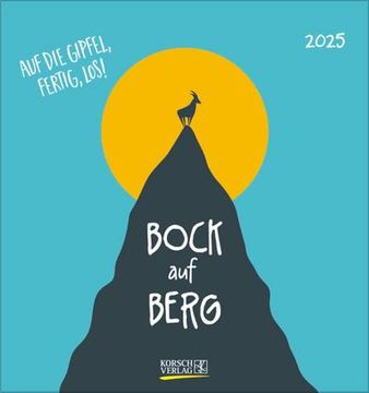 portada Bock auf Berg 2025: Aufstellbarer Postkartenkalender