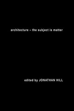 portada Architecture: The Subject is Matter