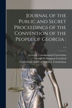 portada Journal of the Public and Secret Proceedings of the Convention of the People of Georgia: ; c.1