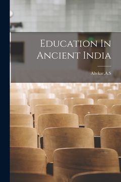 portada Education In Ancient India (en Inglés)