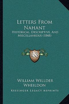 portada letters from nahant: historical, descriptive, and miscellaneous (1848) (en Inglés)