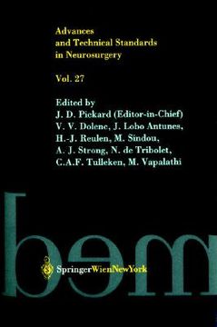 portada advances and technical standards in neurosurgery, volume 27 (en Inglés)