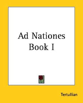 portada ad nationes book i (en Inglés)