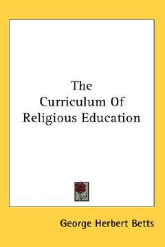 portada the curriculum of religious education (en Inglés)