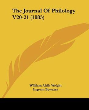 portada the journal of philology v20-21 (1885) (en Inglés)