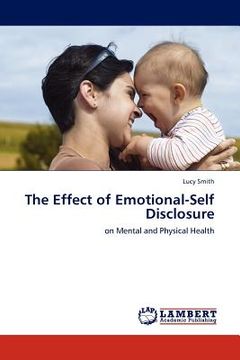 portada the effect of emotional-self disclosure (en Inglés)