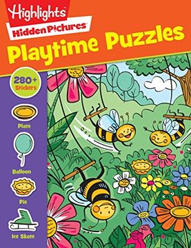 portada Playtime Puzzles (Sticker Hidden Pictures) (en Inglés)