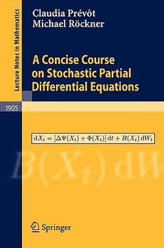 portada a concise course on stochastic partial differential equations (en Inglés)