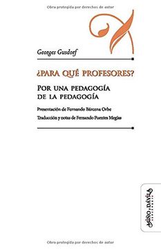 portada Para qué Profesores? (80 Gr. ) (in Spanish)